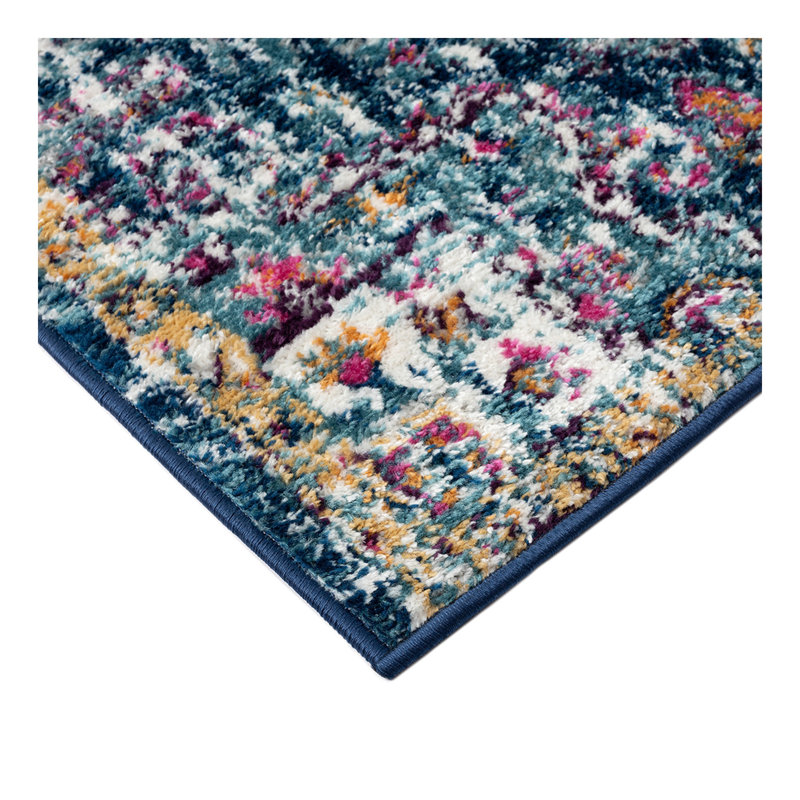 Boho Medallion Woven Area Rug