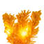 Vickerman 9' x 14" Flocked Yellow Artificial Pre-Lit Garland with Yellow LED Mini Lights
