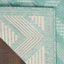 Tapis intérieur / extérieur turquoise / bleu sarcelle Foundry Select-12540570