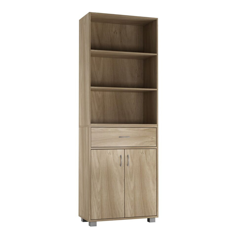 170cm H x 60cm W Solid Wood Bookcase, Oak