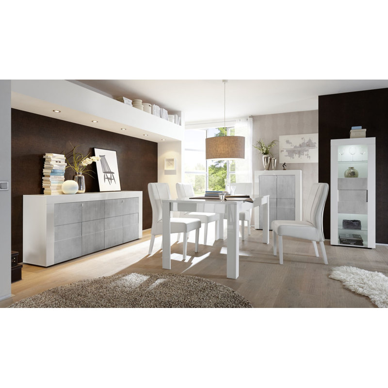 Emilee 181cm Sideboard, White/Cement