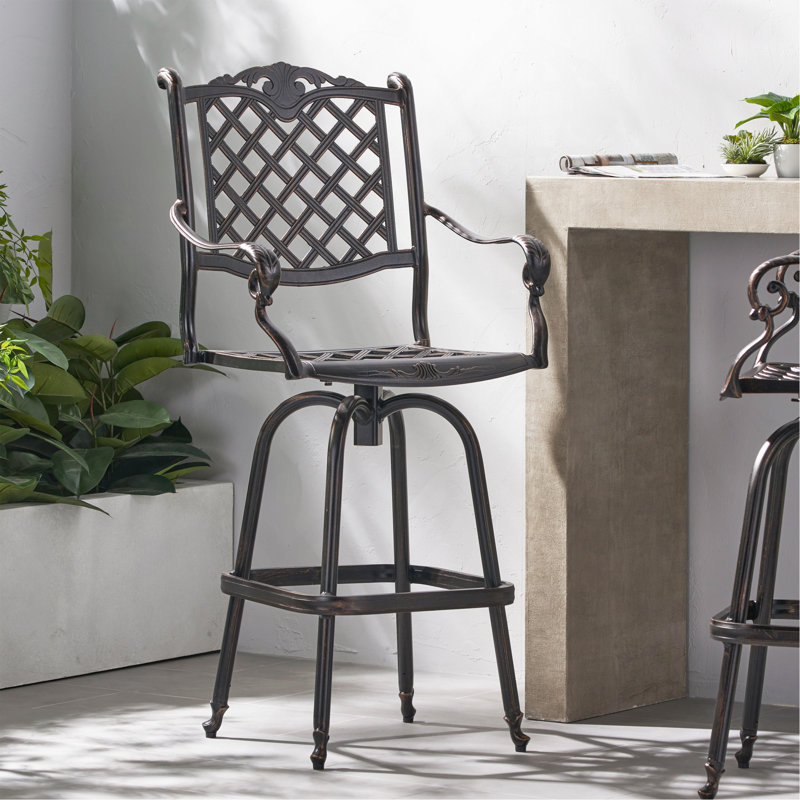 TABOURET DE BAR EN FONTE D'ALUMINUM
