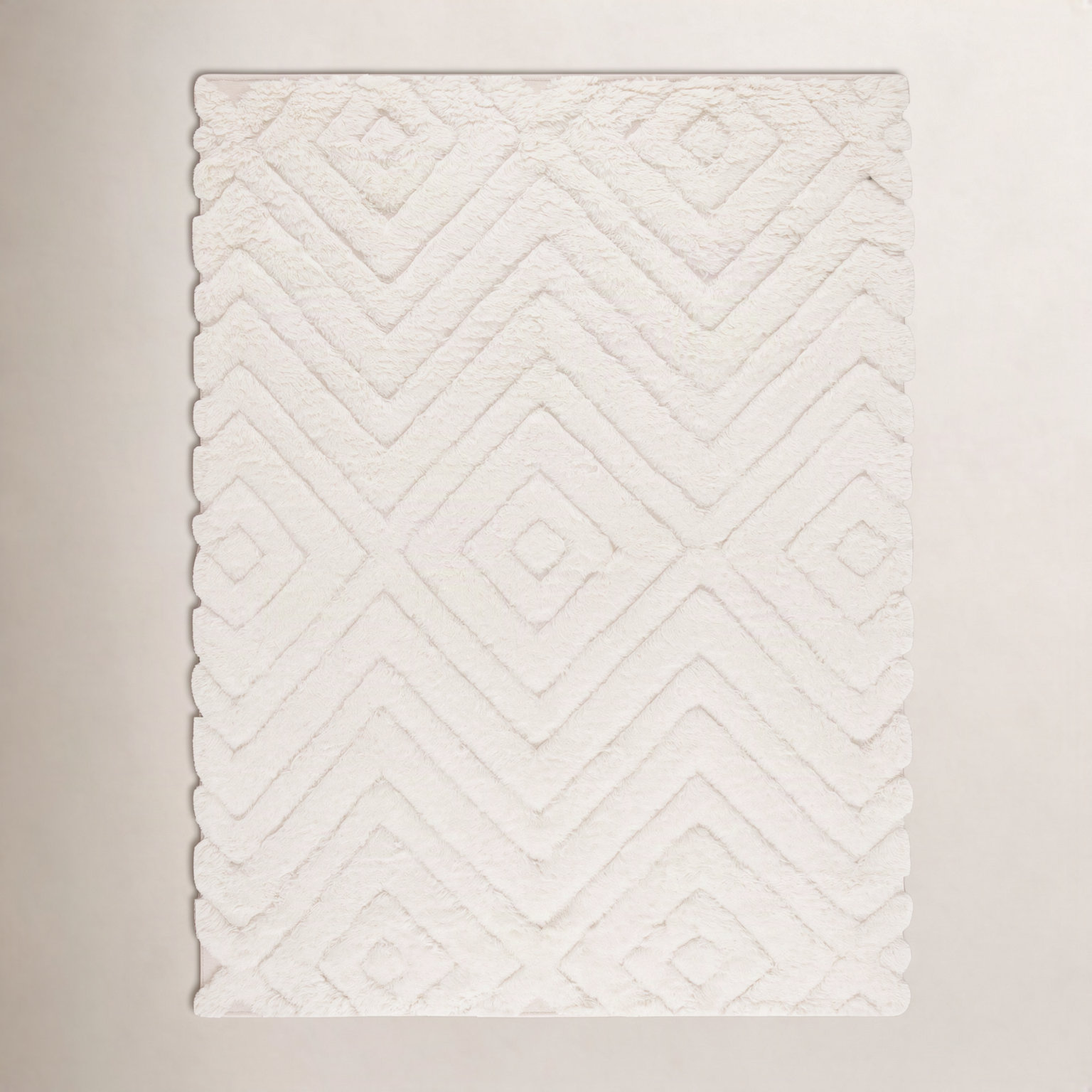 Dabria Hand-Woven Chevron Wool Rug, Rectangle 10' x 14'