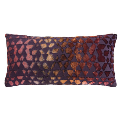 Triangles Rectangle Velvet Pillow Cover & Insert