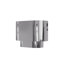 Applique murale 1 lumière ADA en nickel brossé avec abat-jour en métal nickel brossé avec intérieur blanc brillant