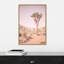 «Joshua Tree III Blush» par Elizabeth Urquhart - reproduction de cadre flottant sur toile-86870180-86870179