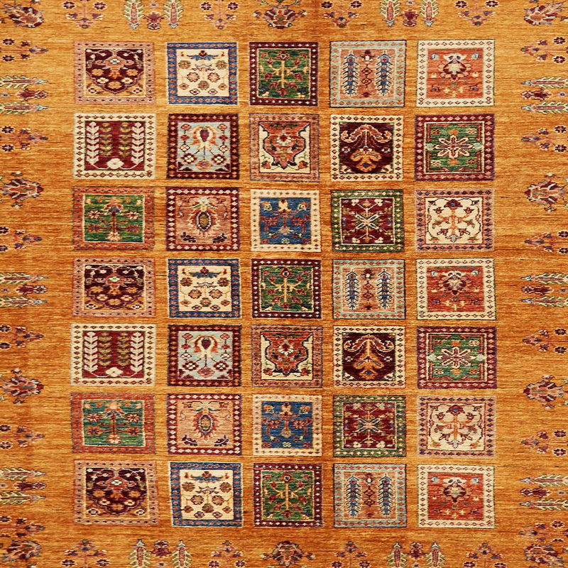 Tapis abstrait moderne 717, Carré 3 pi