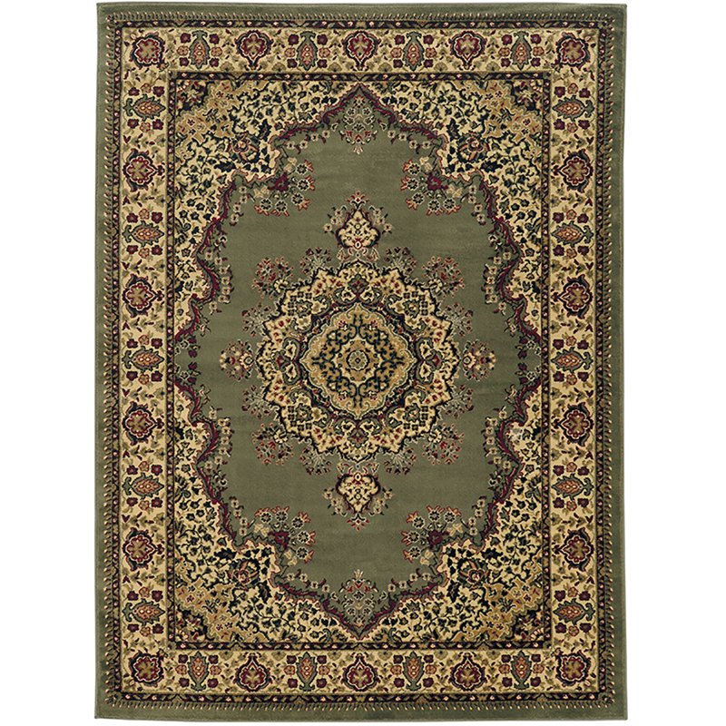 Northington Sage Traditional Oriental Area Rug, Rectangle 7'9" x 11'
