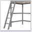 Solid Wood Loft Bed With Ladder-2030949028