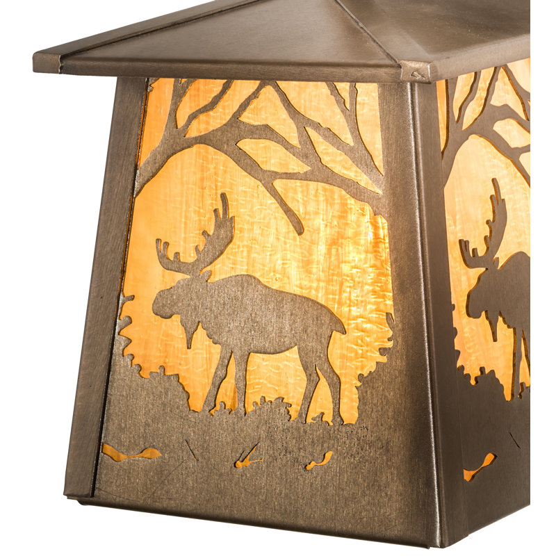 Rustic Lodge 1 - Light Armed Sconce, Amber