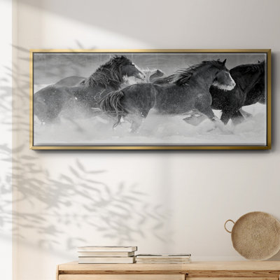 Winter Roundup I- Framed Canvas