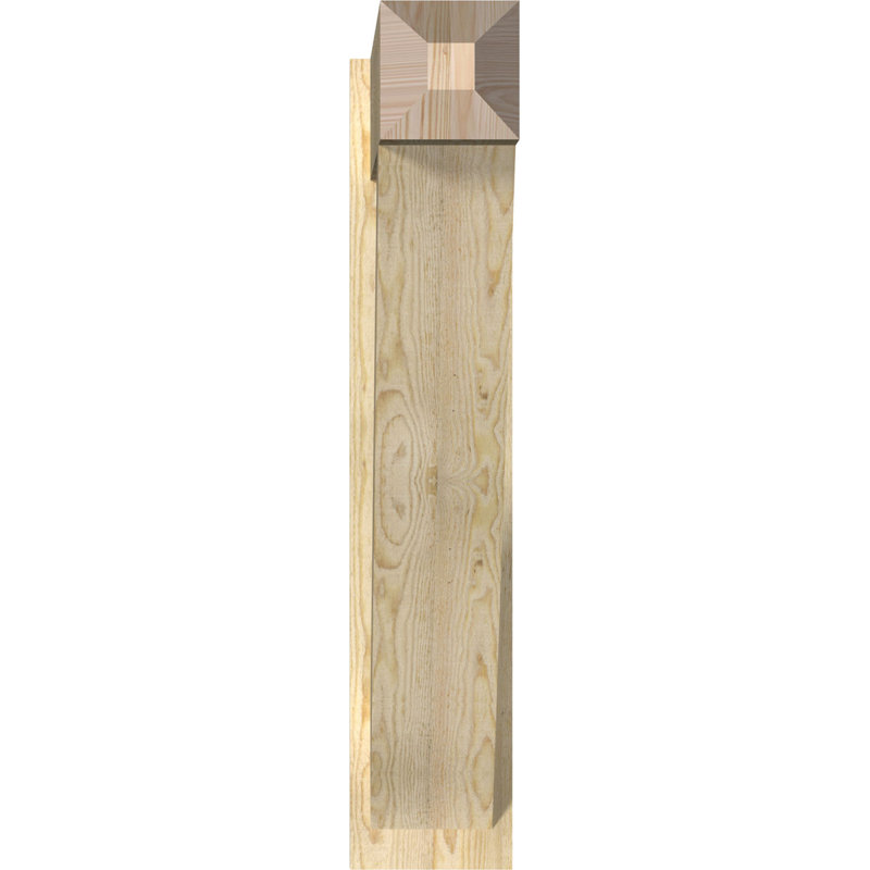 Artisan traditionnel en bois rustique, Sapin Douglas de 8 po (sciage brut), P 36 po x H 40 po