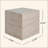 Outdoor/Indoor Square Travertine Lightweight Concrete Side Table