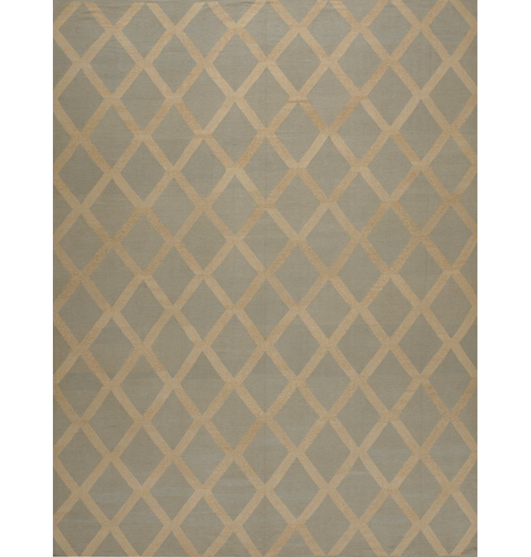 Geometric Area Rug in Brown/Gray