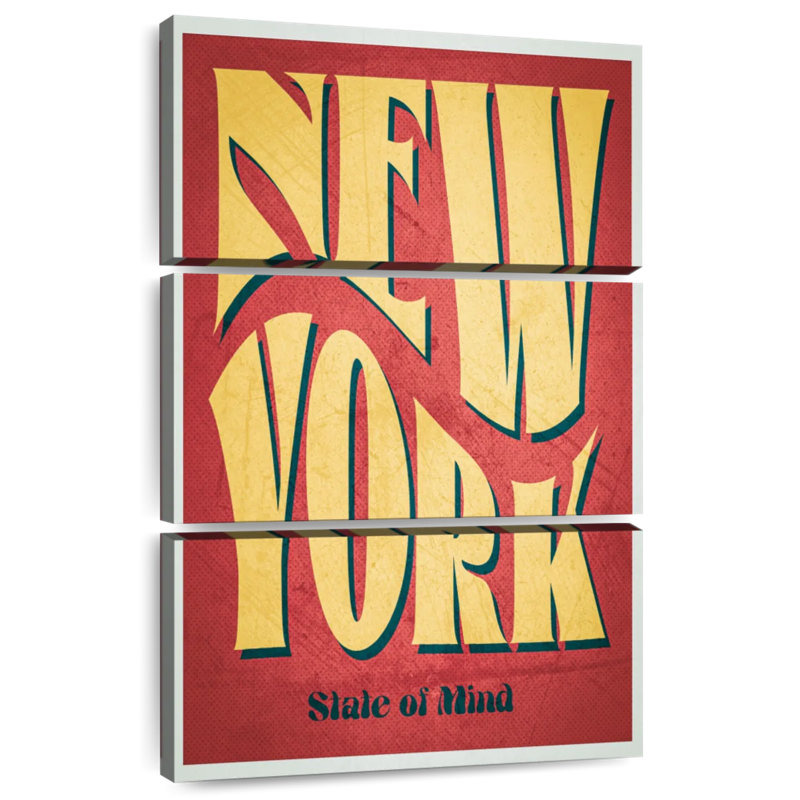 Masam New York State of Mind - rouge, H 45 po x l 28 po