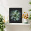 «Desert Succulent Close Up Blue and Green Lily Pad» sur papier-98265986-98265987