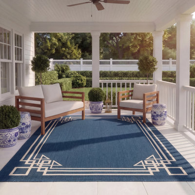 Tapis d'intérieur / extérieur à motif géométrique Bartev Performance
