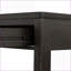 Table basse traditionnelle en placage de chêne naturel pour chambre à coucher, tiroir simple et tablette inférieure