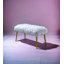 Banc en fausse fourrure et finition