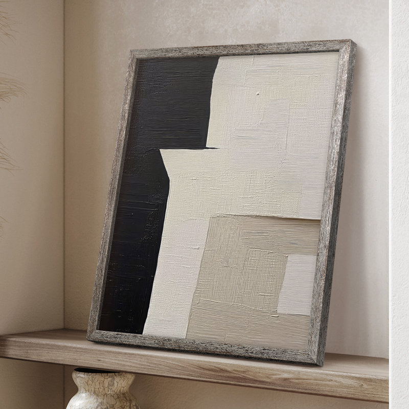 Série ABSTRACT DCXLIX, reproduction encadrée - bois massif, H 11 po x l 9 po