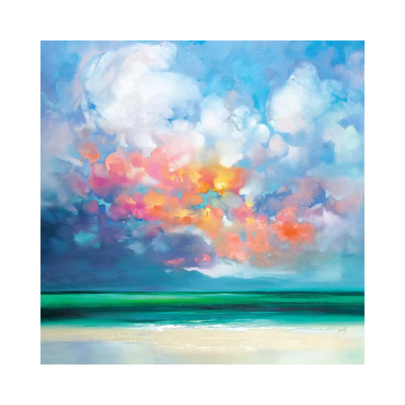 «Gulf Stream Green» par Scott Naismith - reproduction d'art, Toile tendue, Pas de tapis, 37" H x 37" W x1.5" D