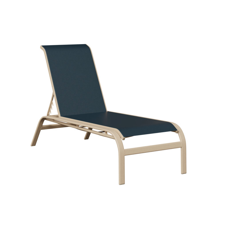 Méridienne berline en aluminium avec accoudoirs bleu marine Berlin Luns de Murphy Gardens, Luna multicolore, Bleu très foncé
