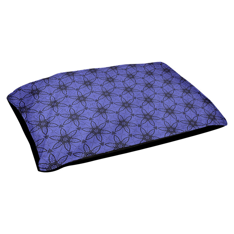 Oreiller Byrge, Moyen (H 14 po x l 42,5 po x P 32,5 po), Bleu / Noir