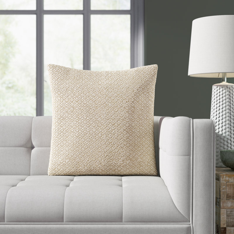 Hemlen Wool Blend Throw Square Pillow, Down