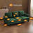 83.5" Upholstered Square Arm Suede Sofa-773577991