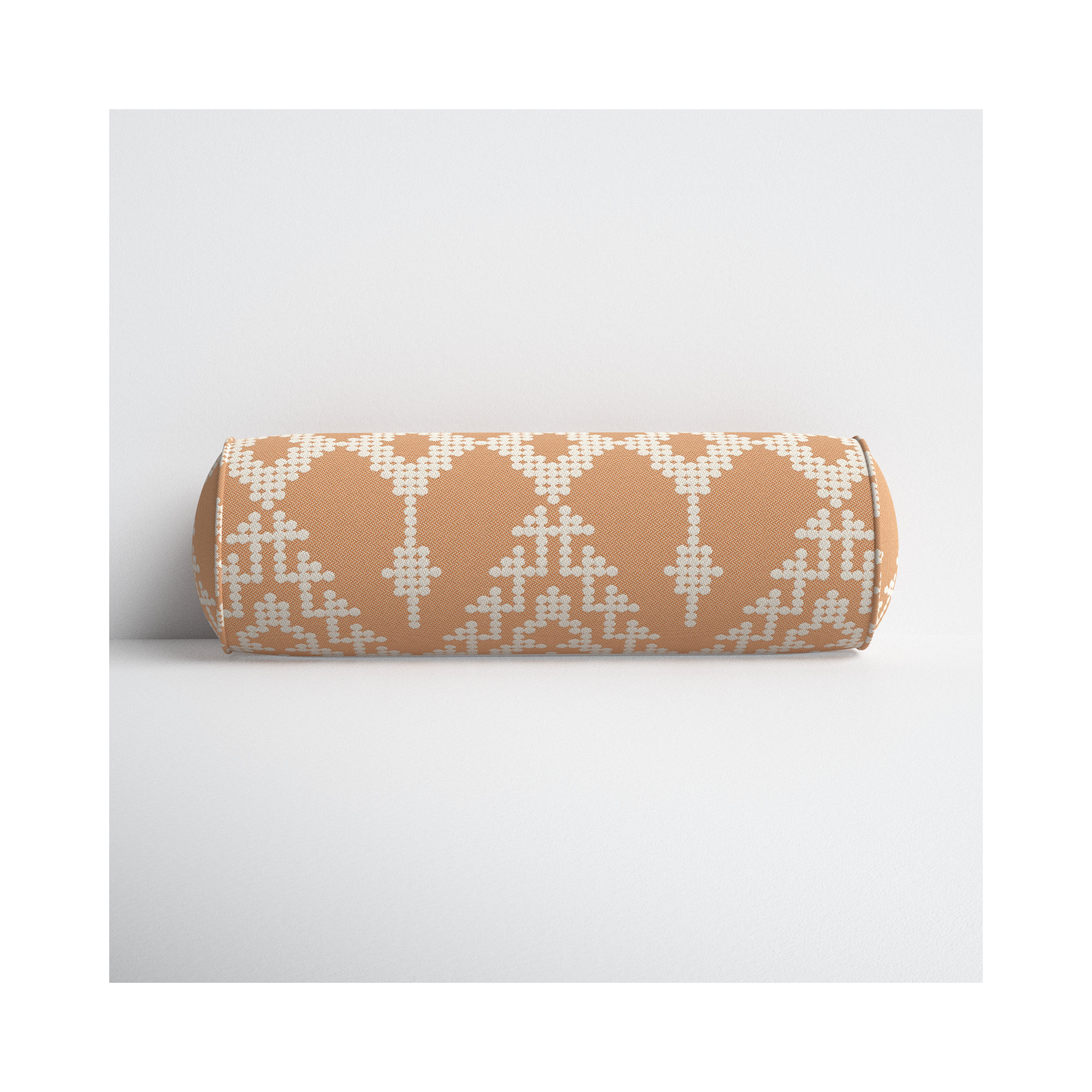 Fenna Geometric Indoor/Outdoor Throw Pillow, Folklore Sorbet, 8"H x 24"W