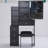 29.2" Small Space Left Bedside Cabinet Vanity Table + Cushioned Stool, Extra Large Right Sliding Mirror, Multi Layer High Capacity Storage, Practical Fashionable Dresser, Suitable For Small Space-1146558363