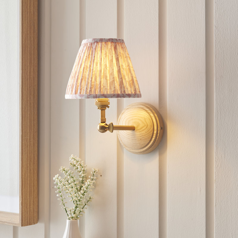 Wood Wing Armed Sconce