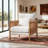 Boho Rattan Accent Chair With Lumbar Pillow-358418488