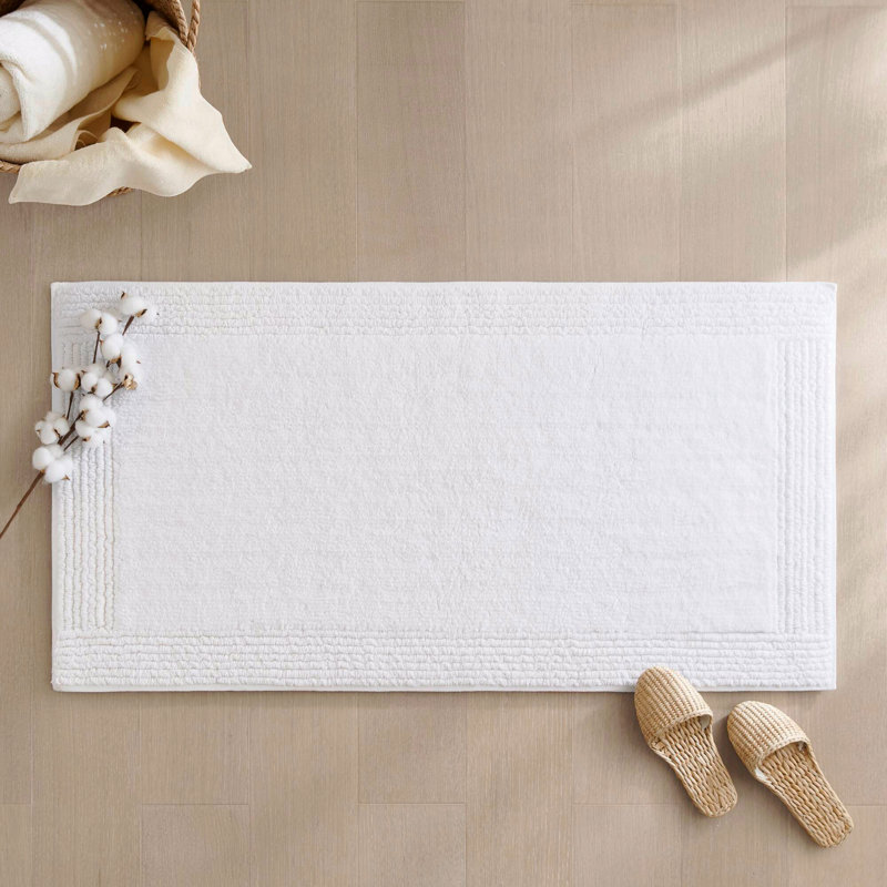 1 Pcs 20X30" 100% Cotton Tufted 3000 Gsm Reversible Bath Rug