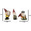 Set Of 3 Forest Mischief Bad Naughty Gnomes Drunk Peeing And Pranking Figurines