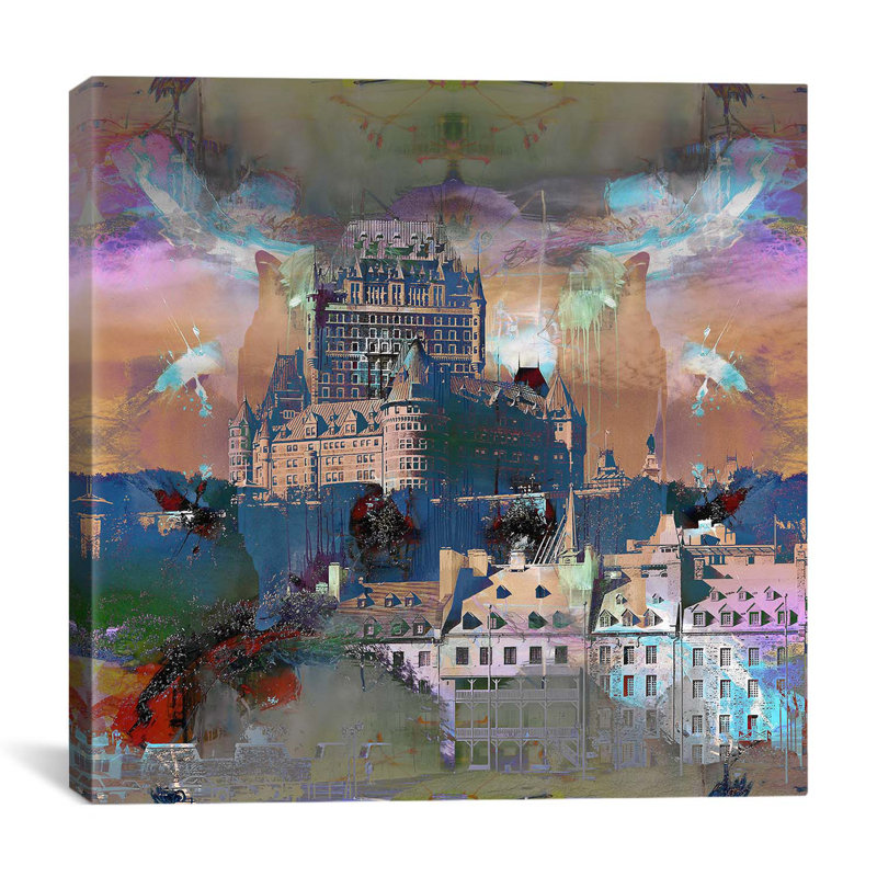 « canada city, frontenac hotel #2 », impression sur toile, H 26 po x l 26 po x P 1,5 po