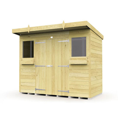 8ft x 4ft Pent Summer Shed