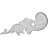 Medway 4.88'' H x 11.88'' W x 0.875'' D Urethane Onlay Scroll