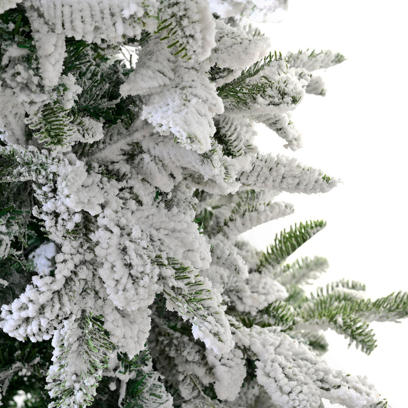 Arbre de Noël artificiel enneigé 6 pi, arbre de Noël enneigé enneigé