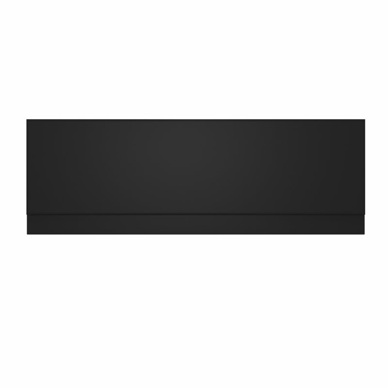 Bathroom MDF Wooden Bath Front Panel 1700mm, Matt Black