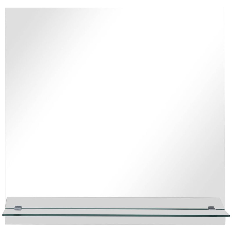  Miroir mural transparent en verre trempé 15,7 po x 15,7 po, 15,7 po x 15,7 po