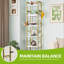 17 Stories 6-Tier Floor Standing Bookcase With 4 Hooks-198455974