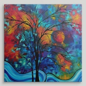 « a secret » par megan duncanson, reproduction d’art, H 35 po x l 35 po x P 1,5 po, Toile