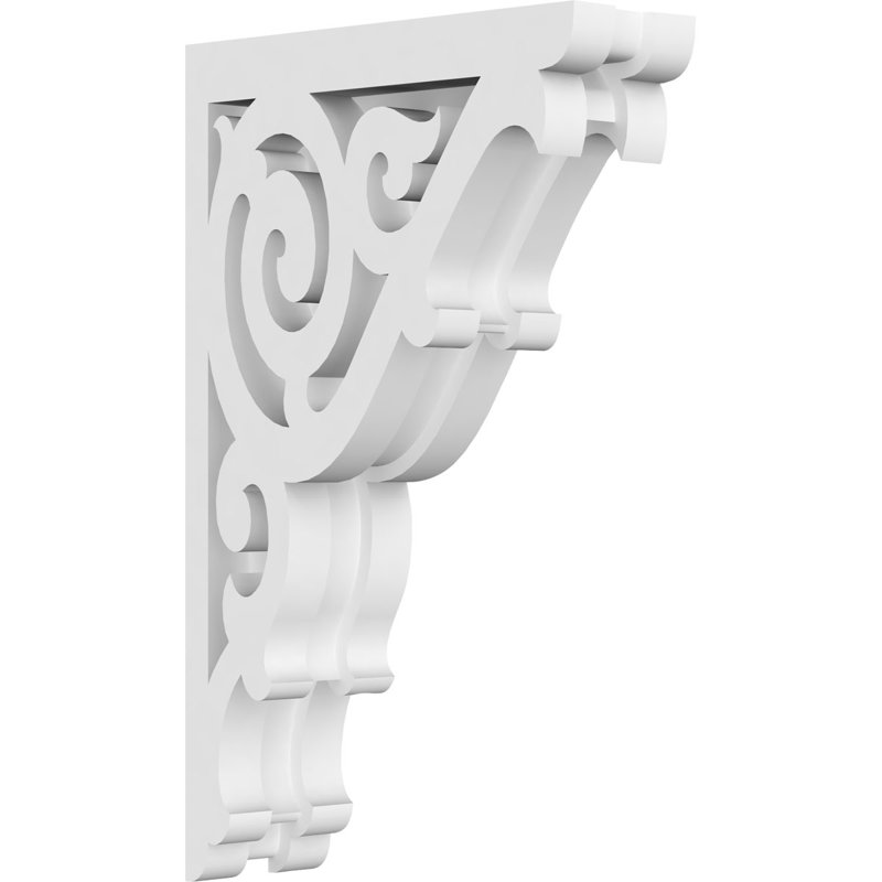 Corbeau en PVC de qualité architecturale Athens, H 9 po x l 5,5 po x P 1,875 po