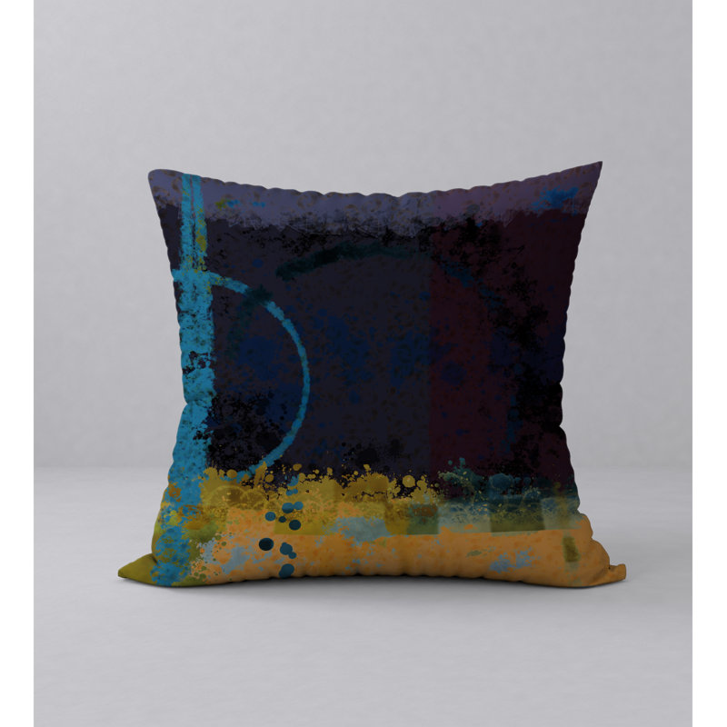 Abstract Reversible Throw Pillow, 24" x 24"