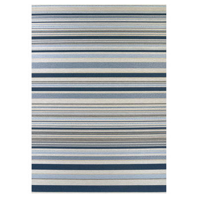  Latitude Run® Comley Striped Nautical Blue Indoor Outdoor Area Rug