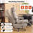 Faux Leather Office Chair with Retractable Footrest-1613609947