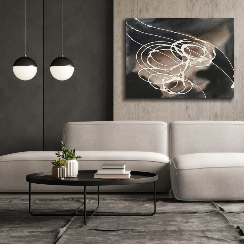 «Midnight Swirl I» par Regina Moore, H 40 po x l 54 po x P 1,5 po