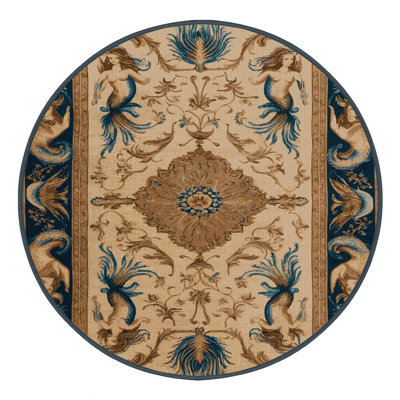 Tapis brun français lavable à la machine
