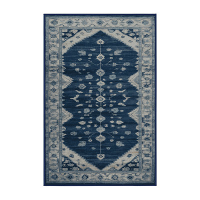 Machine Washable Overdyed Gray Area Rug